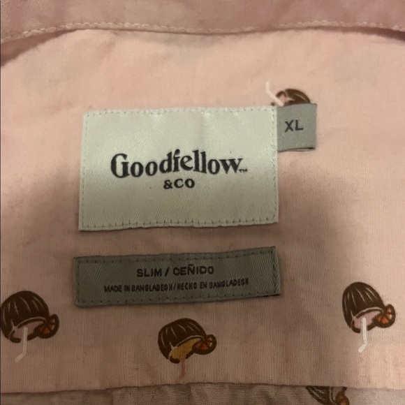 Goodfellow & Co SlimTropical Drink Patterned Button-Down Shirt Size XL - Picture 4 of 6